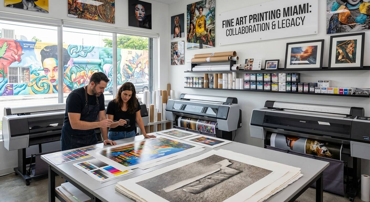 What Makes Fine Art Printing in Miami Different from Standard Printing?