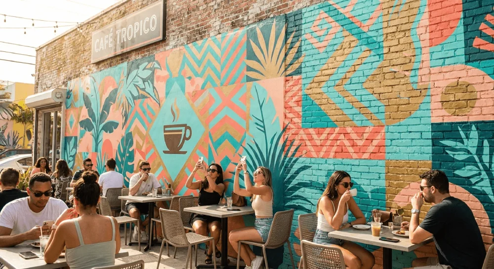 Miami business wall mural making a lasting impression and attracting customers