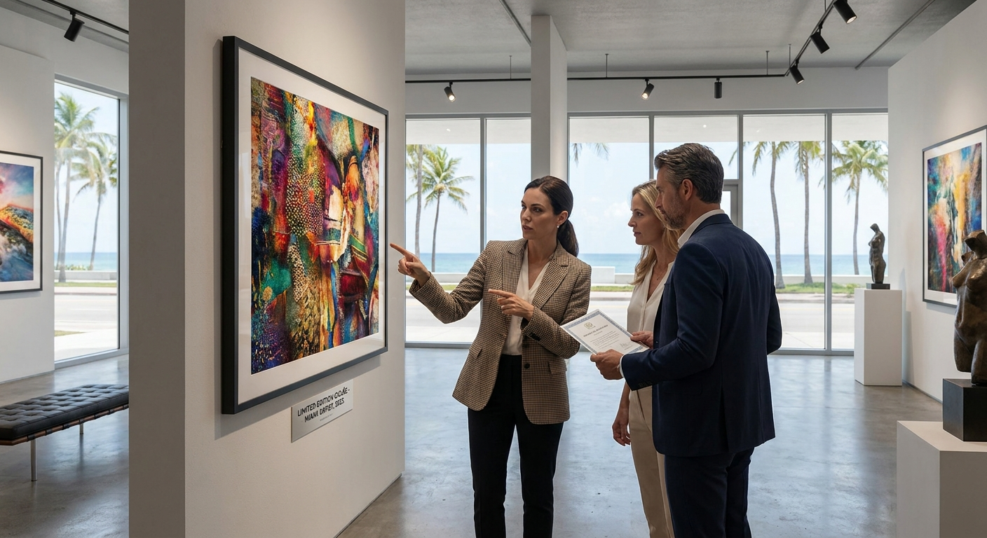 Giclée print investment potential in Miami art market