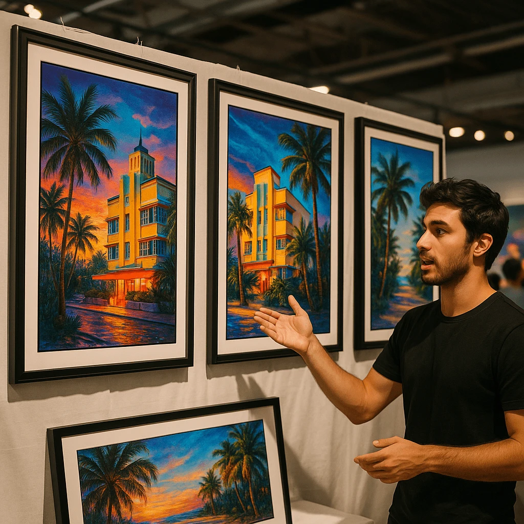 How to Showcase Printed Artwork at Miami Events